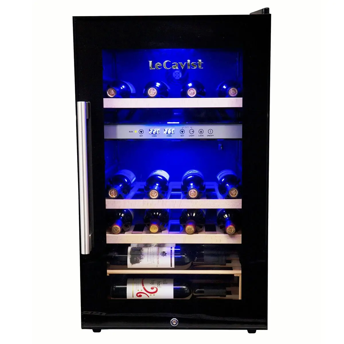 Lecavist Cuvee Emilion 52 Bottle Dual Zone Wine Fridge - Home & Garden