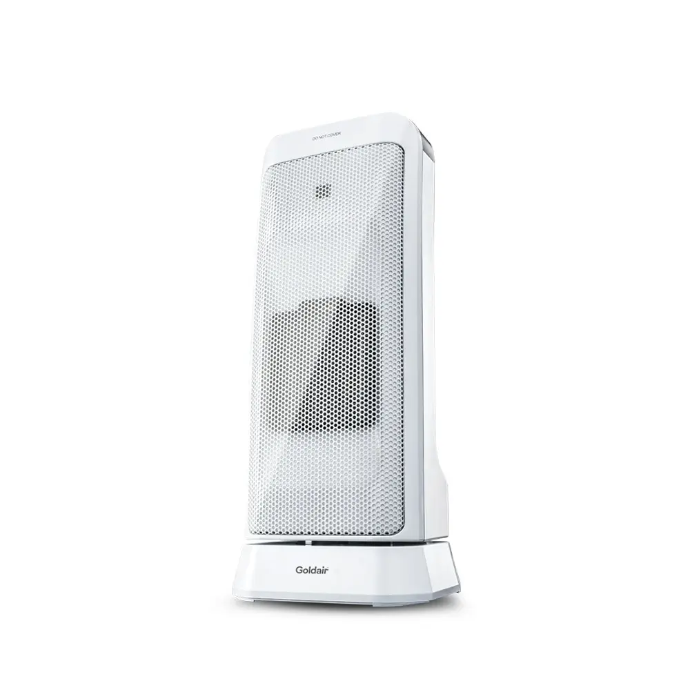 Goldair 45cm Ceramic Tower Heater White Home/Indoor/Portable Heating 2000W - Home & Garden