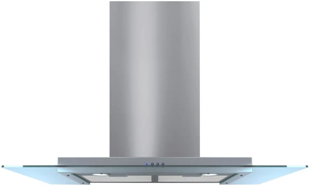 Omega 90cm Stainless Steel with Straight Glass Canopy Rangehood - Home & Garden