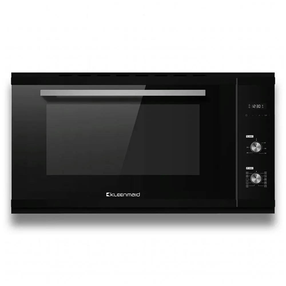 Kleenmaid 105L Multifunction Full Grill Fan Forced Kitchen Grill Oven Black 90cm - Home & Garden