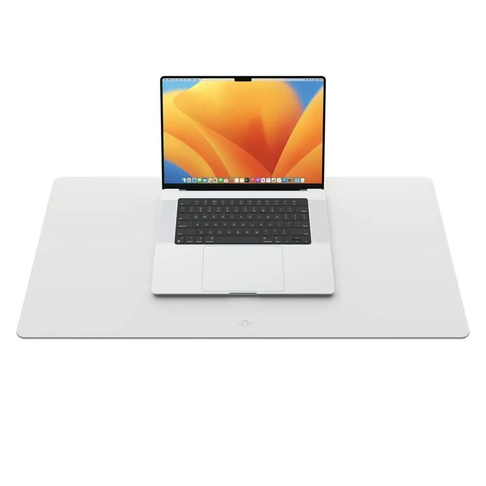 Twelve South 75cm DeskPad Vegan Leather Mat Rectangle For Laptop/Monitor Grey - Electronics