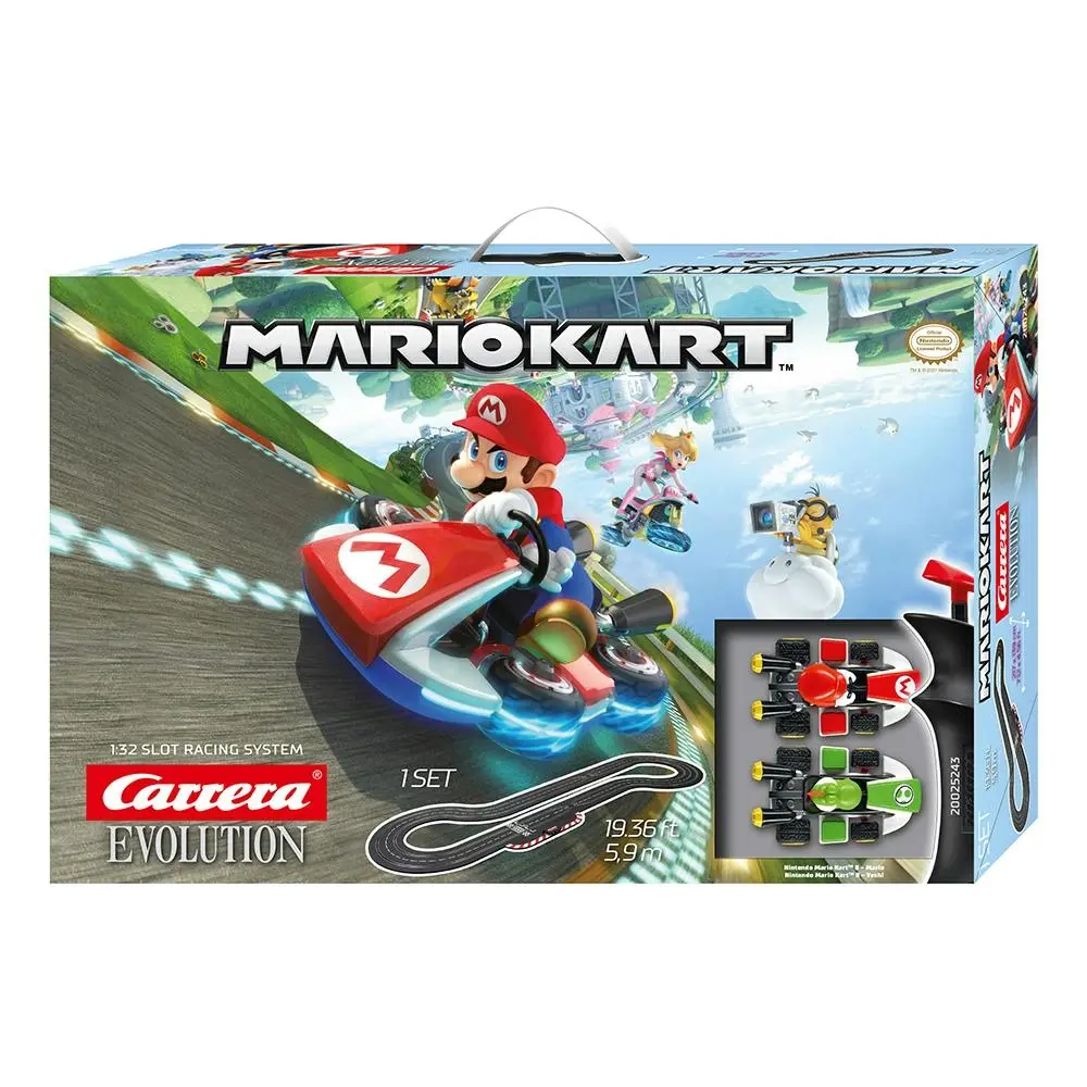 Carrera Evolution Mario Kart 8 Kids/Childrens Slot Racing Track 5.9m Toy Set 8+ - Toys & Games