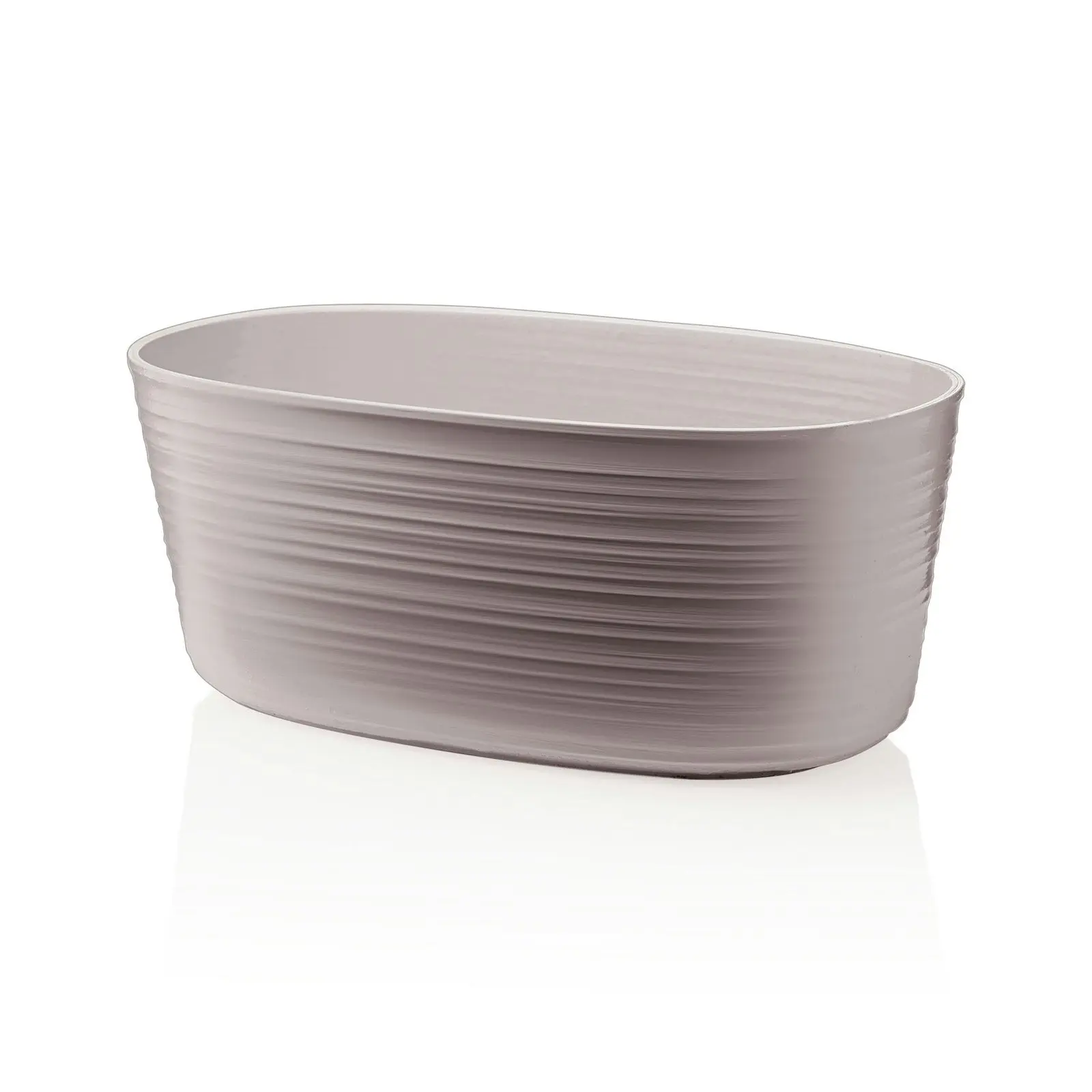 Guzzini Earth Tierra 29.2cm/3L Multiple Plastic Plant Pot Holder Small Taupe - Home & Garden