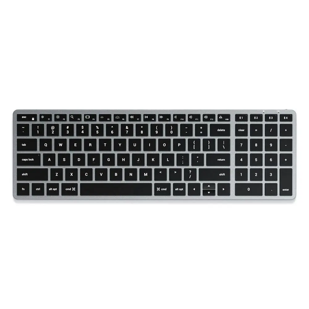 Satechi 36.3cm Slim X2 Wireless Bluetooth Backlit Keyboard f/ iMac/iPad - Electronics