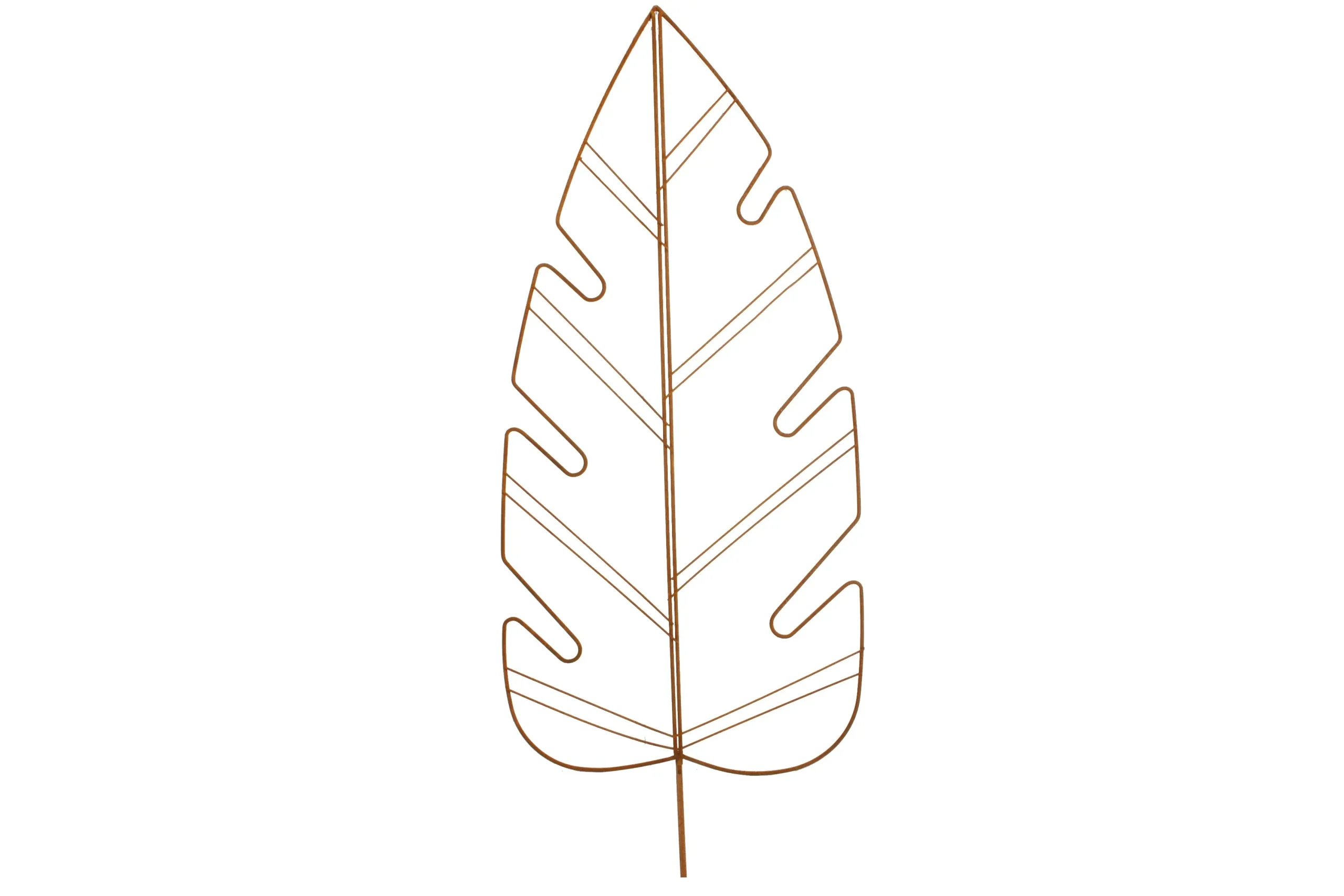 Monstera Leaf Cast Iron Outdoor Trellis 120 x 40 x 6 cm - Home & Garden