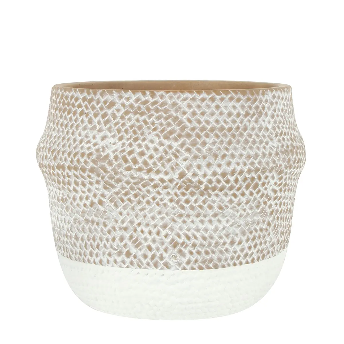 Bacia Cement Pattern Pot 19 x 17 cm - Home & Garden