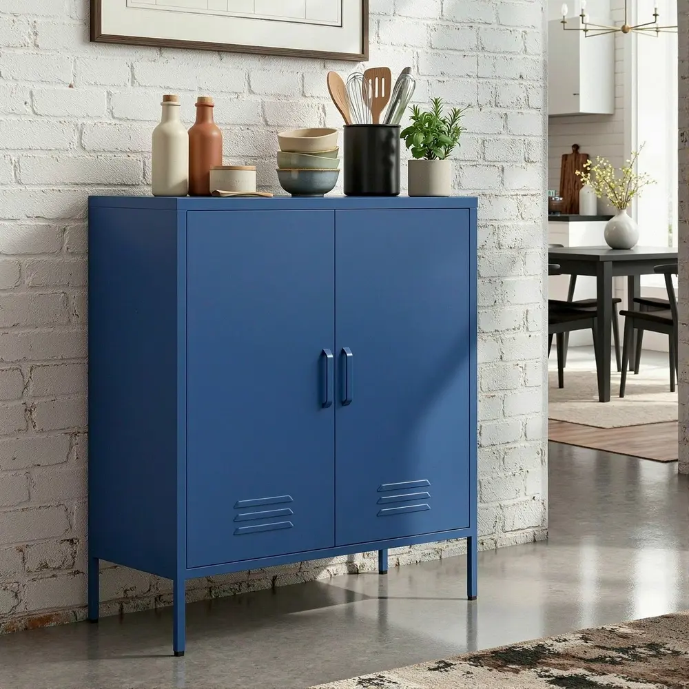 Artiss Buffet Sideboard Metal Cabinet - SWEETHEART Blue