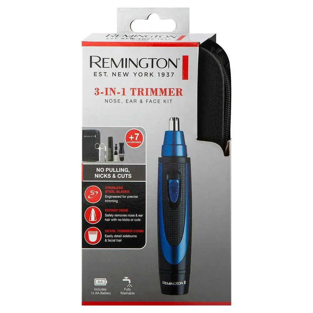 Remington 3 in 1 Trimmer Nose Ear and Face Kit - Beauty