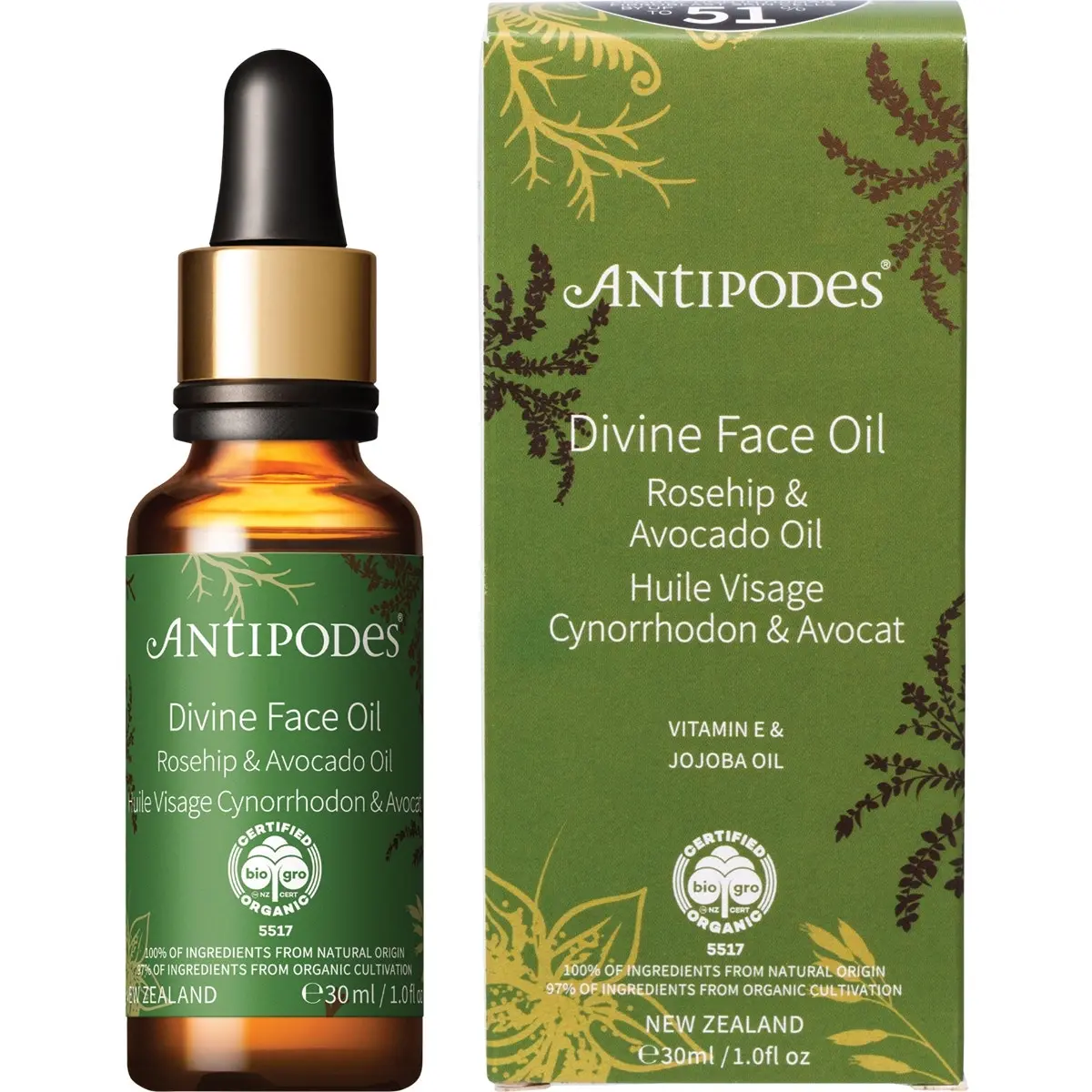 Antipodes Avocado & Rosehip Divine Face Oil 30ml - Beauty