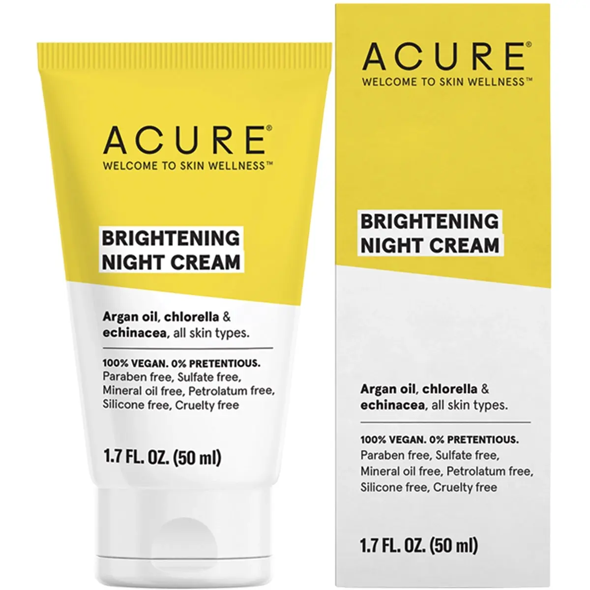 Acure Brightening Night Cream 50ml - Beauty