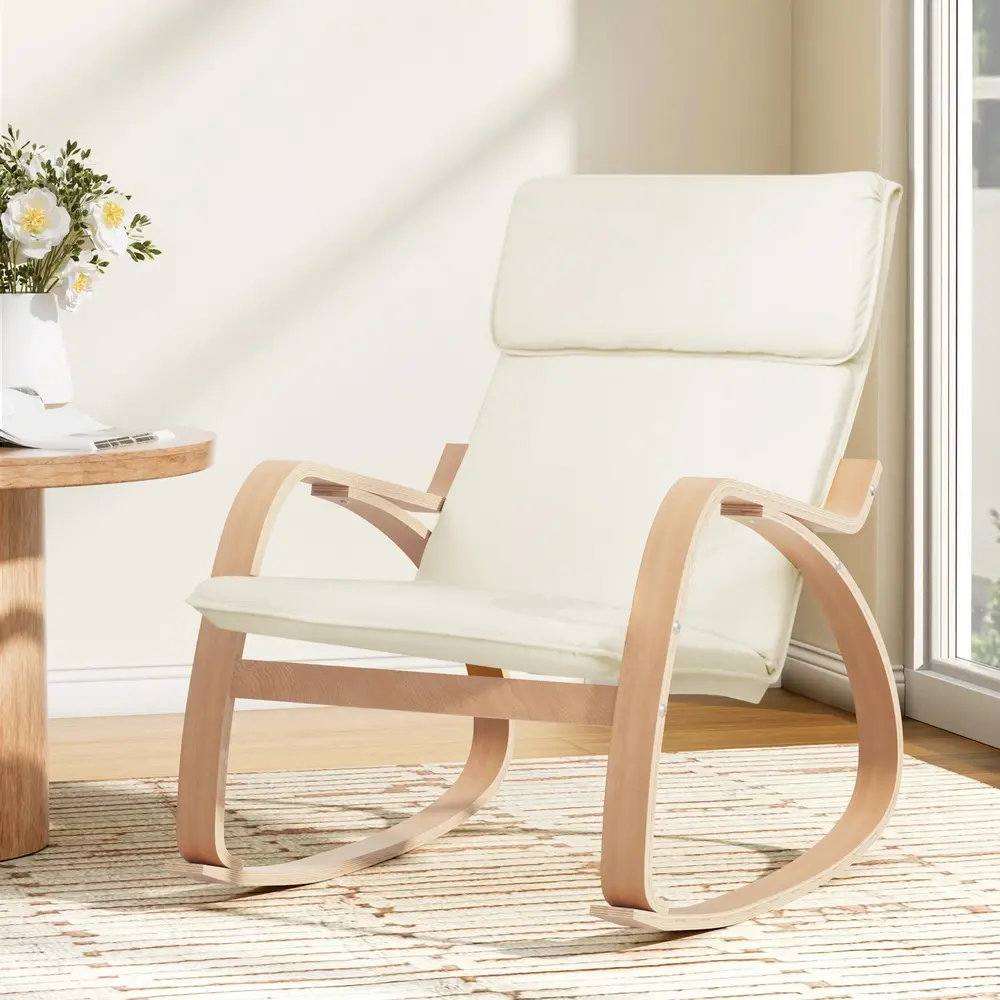 Artiss Rocking Armchair Nursing Bentwood Aero - Furniture
