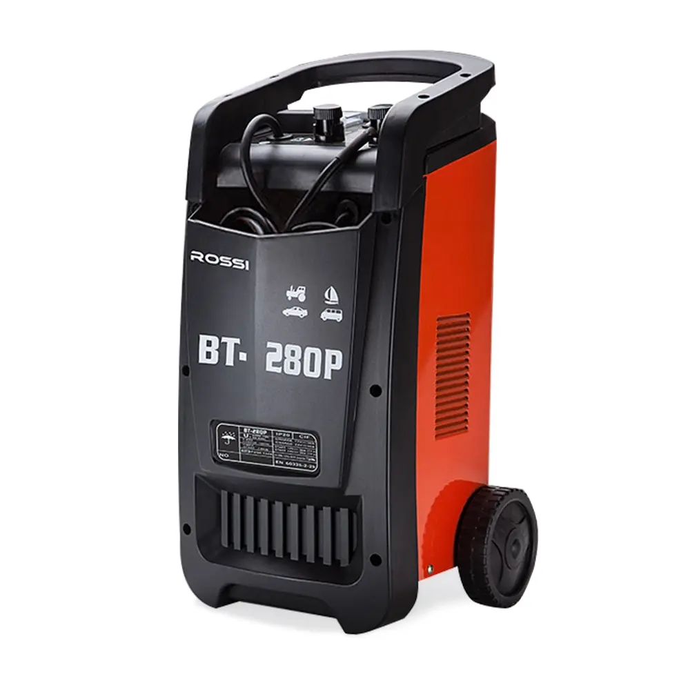 ROSSI 280 Amp Car Battery Charger, 12v/24v Jump Starter, for ATV Boat Truck Tractor, 15A Plug - Automotive