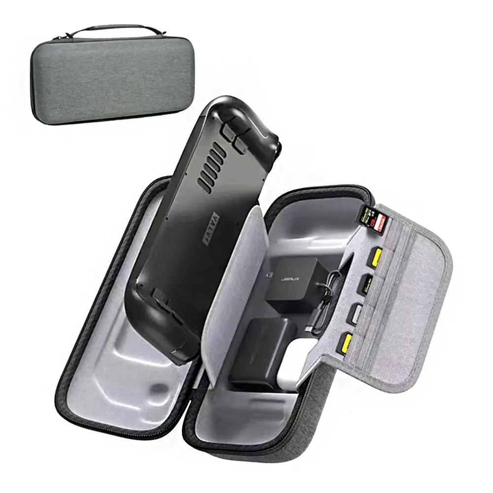 Steam Deck Handheld Storage Bag Multi Functional Bracket EVA Game Console Bag - Electronics
