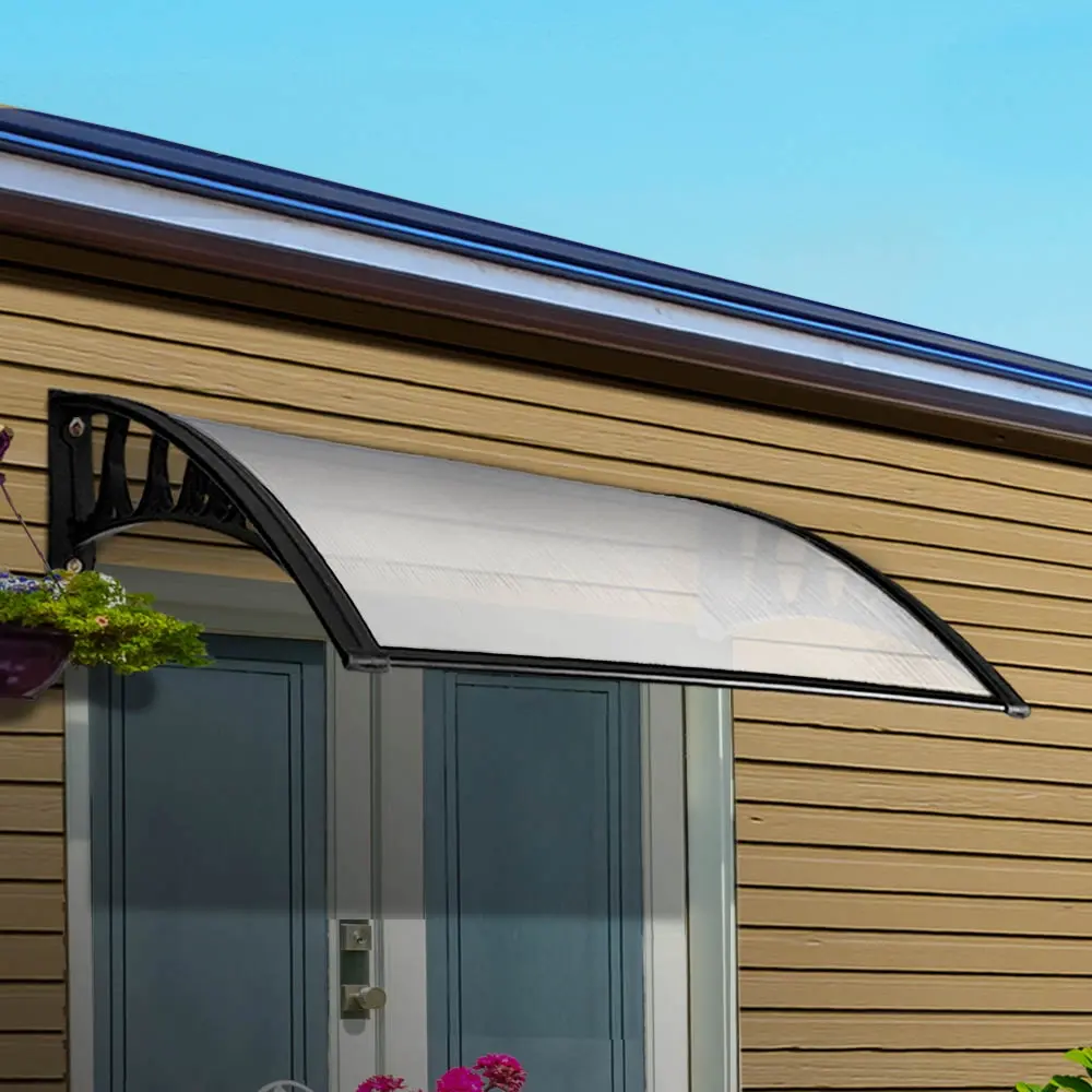 Instahut Window Door Awning 1mx1m Transparent Panel - Home & Garden