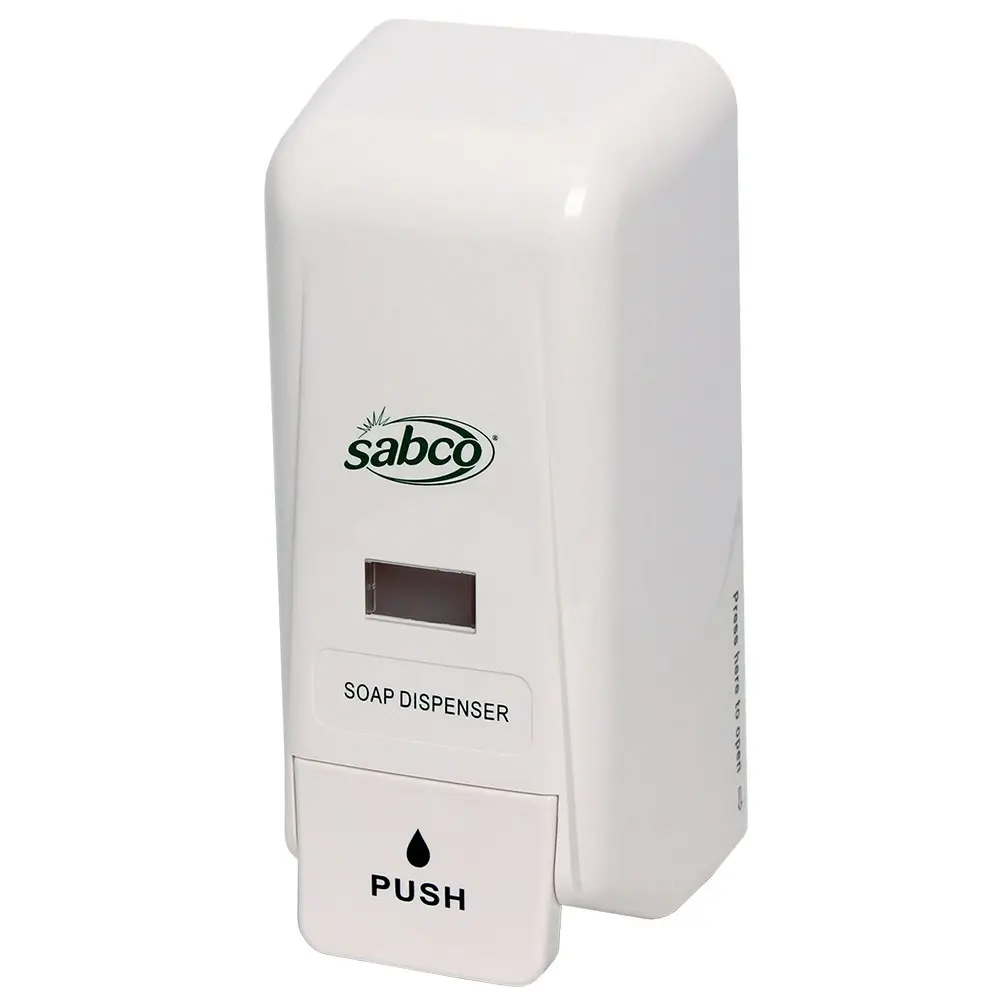 Sabco Professional 1000ml Plastic Soap Dispenser Wall Mounted Container White - Home & Garden