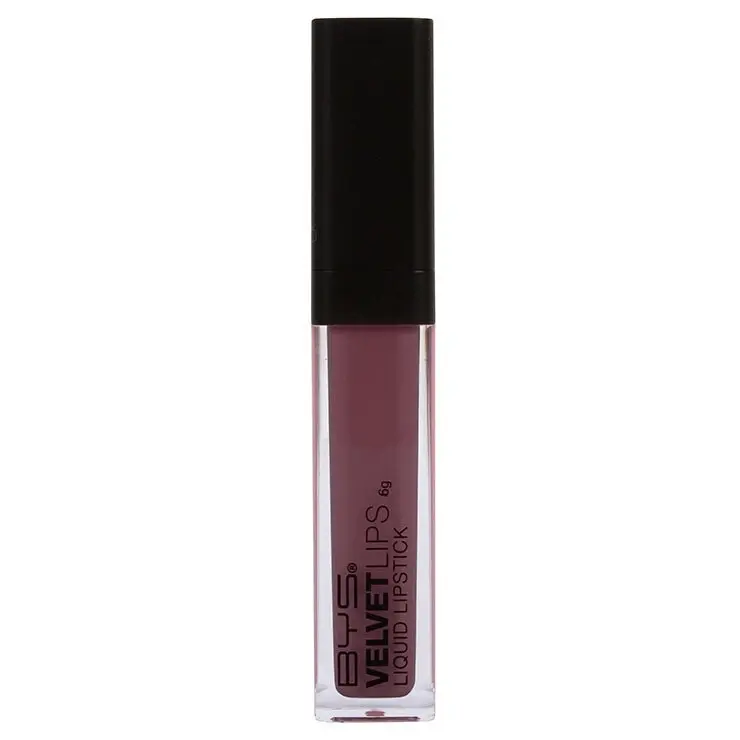 BYS Velvet Cream Soft Plush Lipstick Lip Colour Cosmetics Makeup Wicked Plum 6g - Beauty
