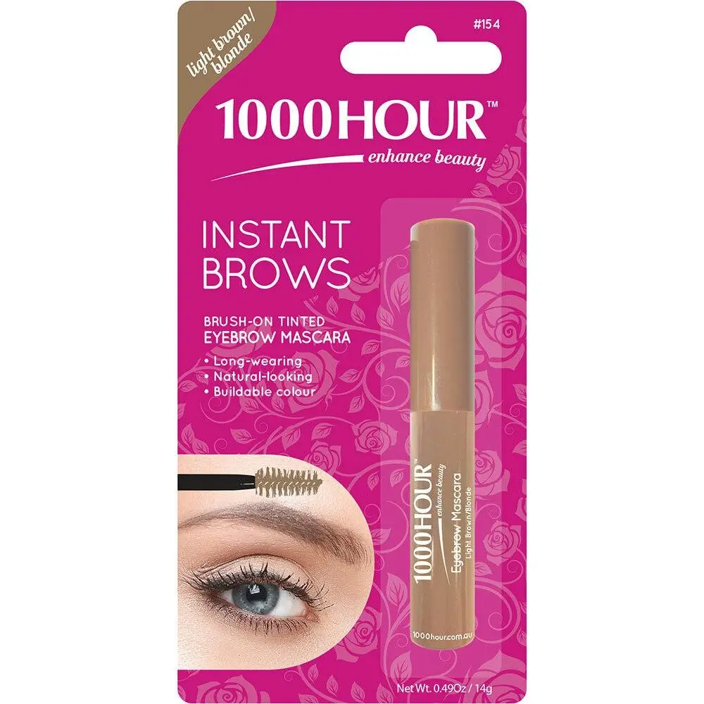 1000 Hour Instant Brows Light Brown Blonde 14g Long Wearing Brow Gel - Beauty