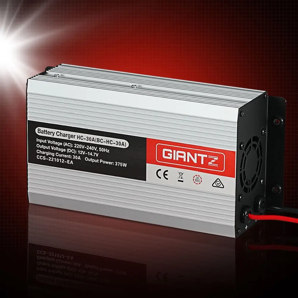 Giantz 12V 30A Car Battery Charger Inverter 30 Amp ATV 4WD Boat Caravan - Automotive