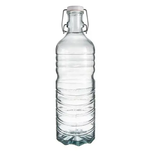 Ladelle Eco Recycled Frigo 1500ml Water Bottle Container w/ Flip Top Lid Clear - Home & Garden