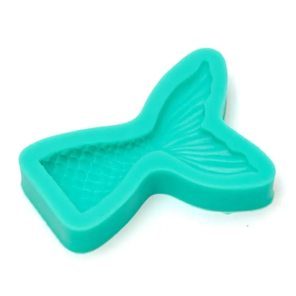 Small Mermaid Tail Silicone Fondant Mould (8x5.5cm) - Home & Garden