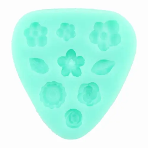 Mixed Flowers Silicone Fondant Mould - Home & Garden