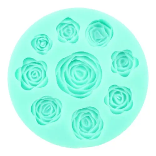 Mixed Roses Silicone Fondant Mould - Home & Garden