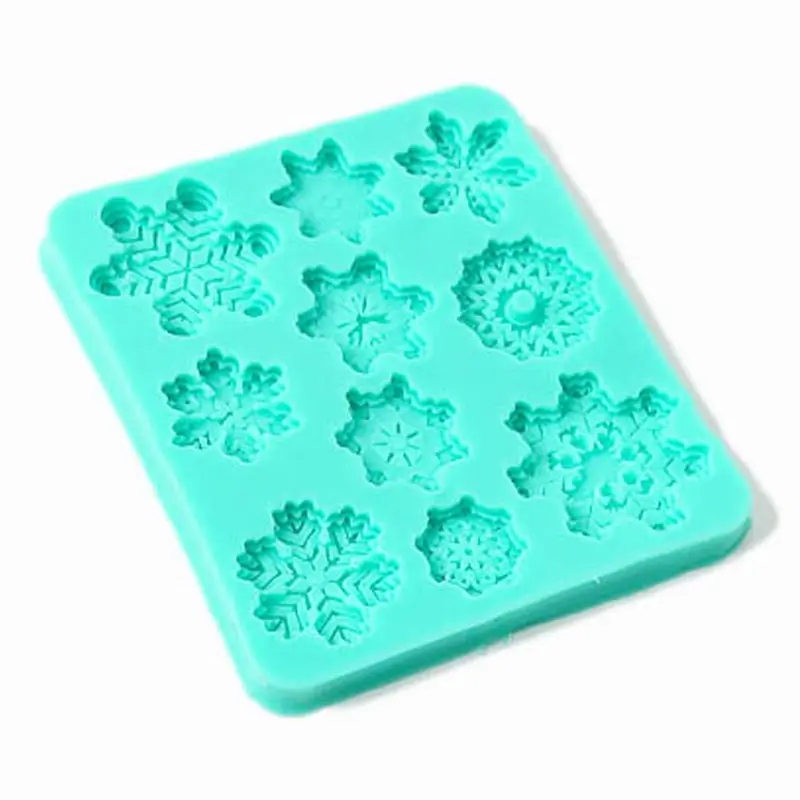 Snowflakes Silicone Fondant Mould (9x8cm) - Home & Garden