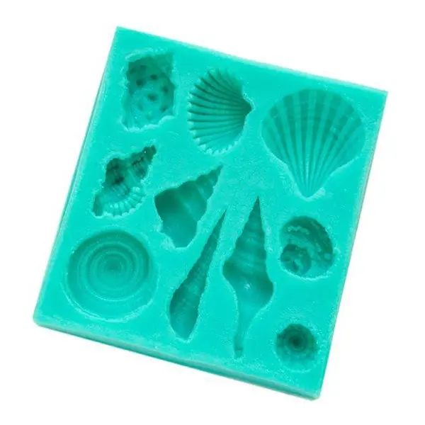 Sea Shells Silicone Fondant Mould (7.5x7cm) - Home & Garden