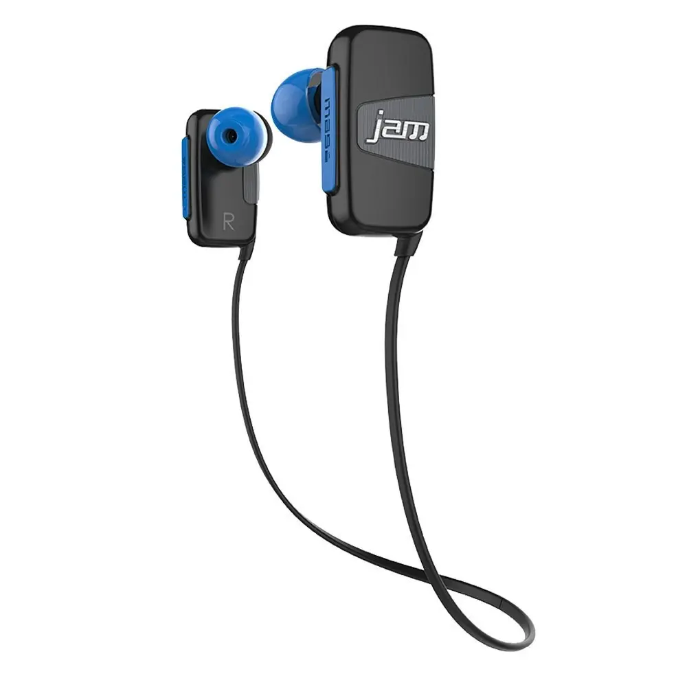 Jam Transit Mini Buds Bluetooth Sport Headset Wireless Earphones Sweatproof Blue - Electronics