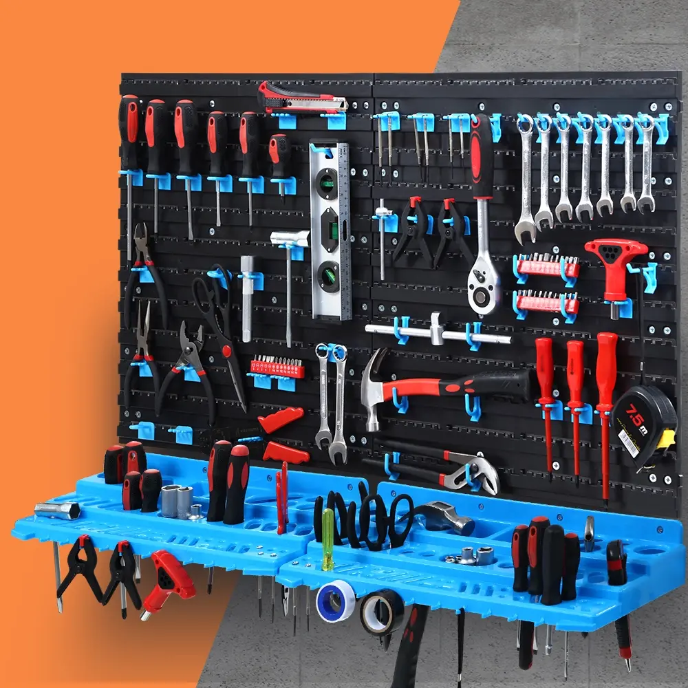 Giantz 54 Storage Bin Rack Wall Mounted Tools - Hardware