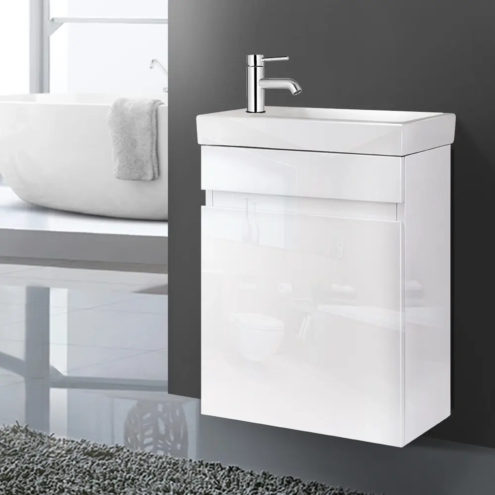 Cefito Vanity Unit 400mm with Basin White - Furniture