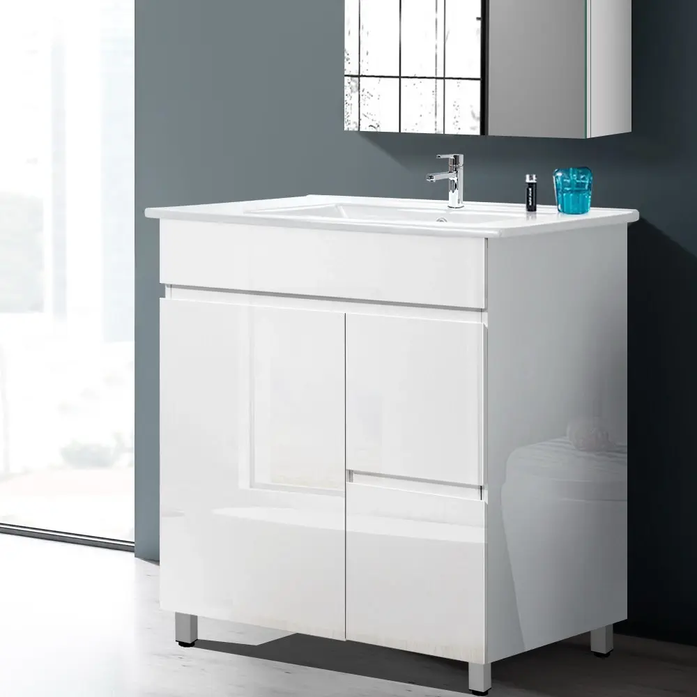 Cefito Vanity Unit 765mm Freestanding Basin Cabinet - Furniture