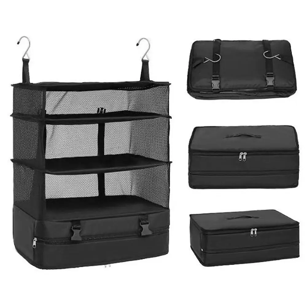Travel Storage Bag Hook Hanging Organizer Wardrobe Clothes Storage Rack - Home & Garden