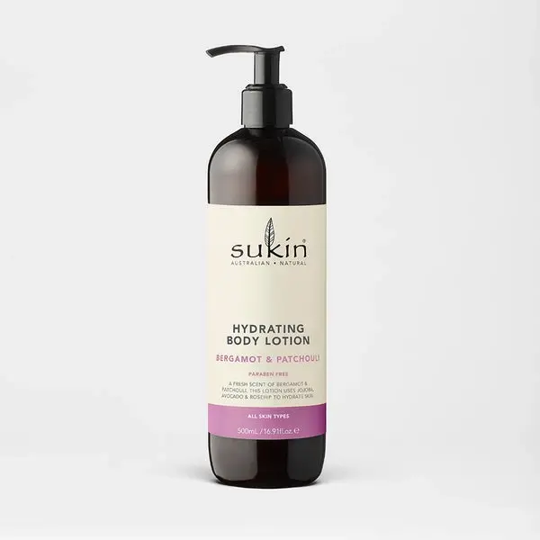 Sukin Hydrating Body Lotion Bergamot & Patchouli 500ml - Beauty