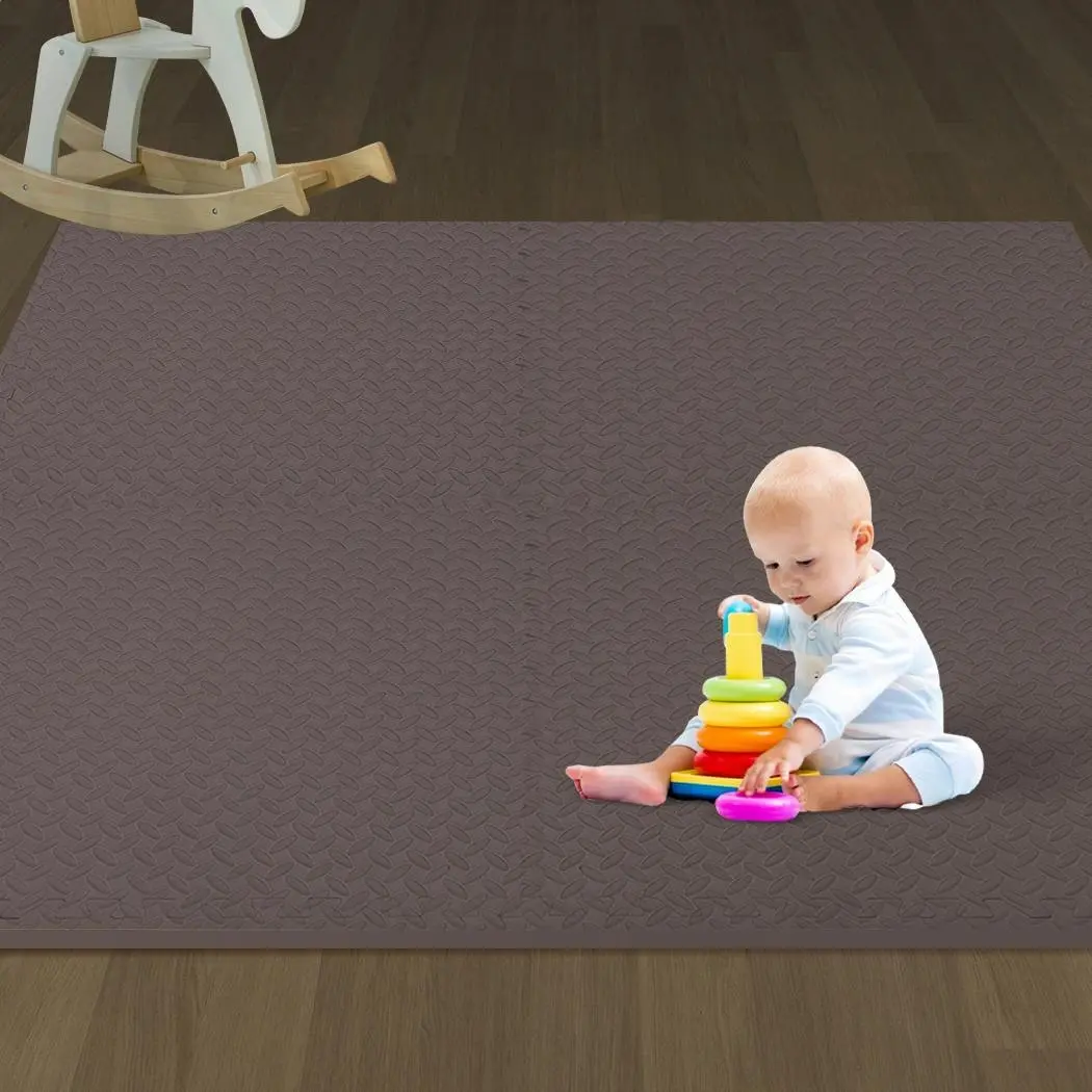 BoPeep EVA Foam Kids Play Mat Floor Kid Crawling Interlocking Home Coffee 60x60 - Baby
