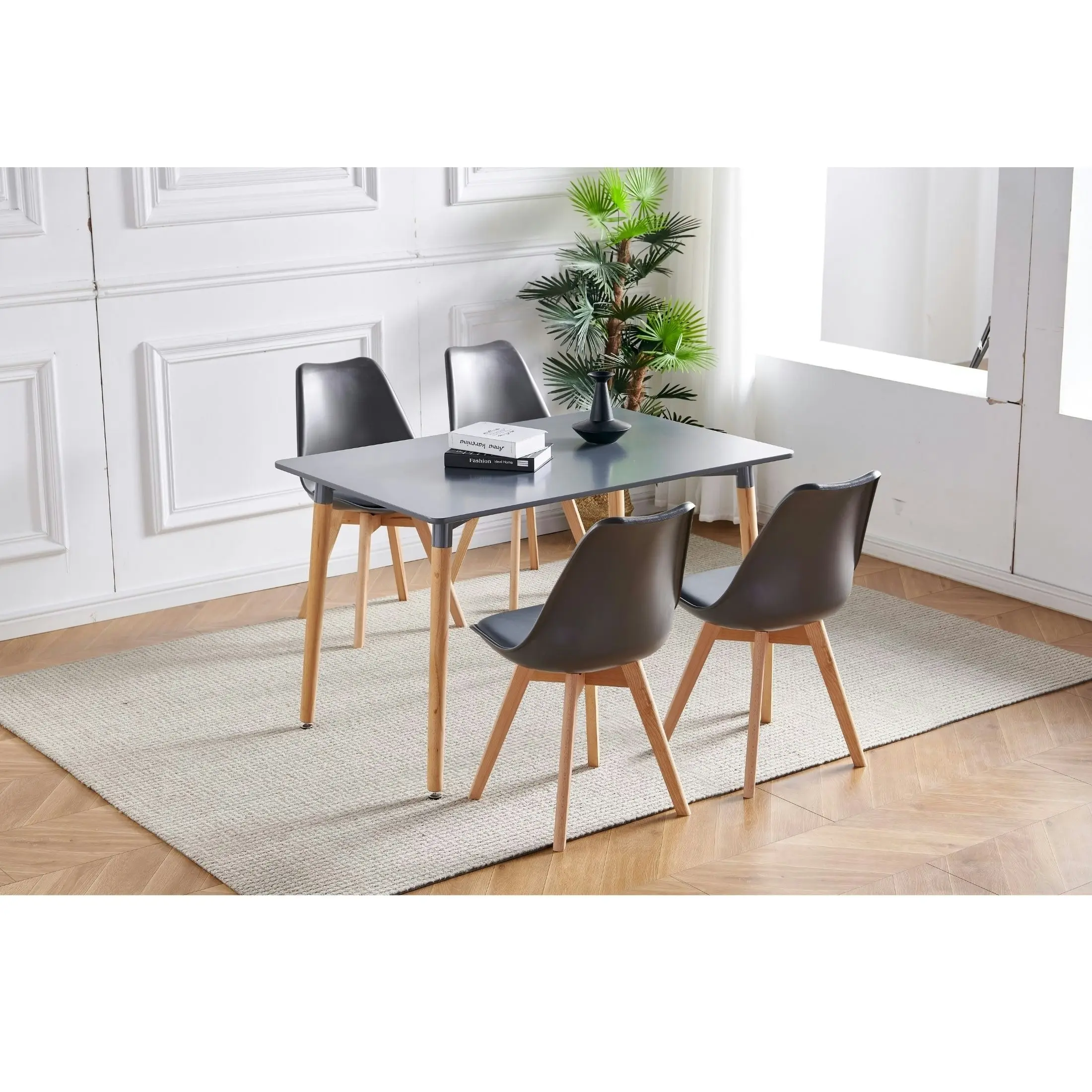 Oliver 120cm Rectangle Dining Table Grey - Furniture