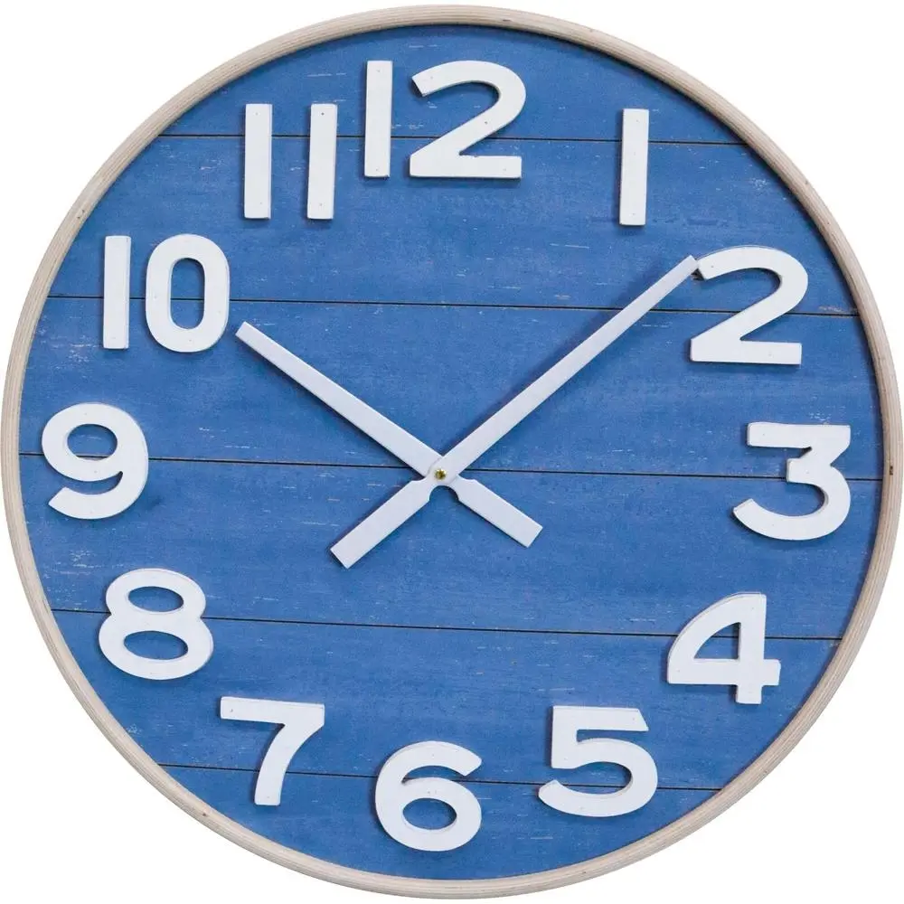 LVD Centuri Hanging Wall Clock Analogue 60cm Round Home/Office Room Decor - Home & Garden