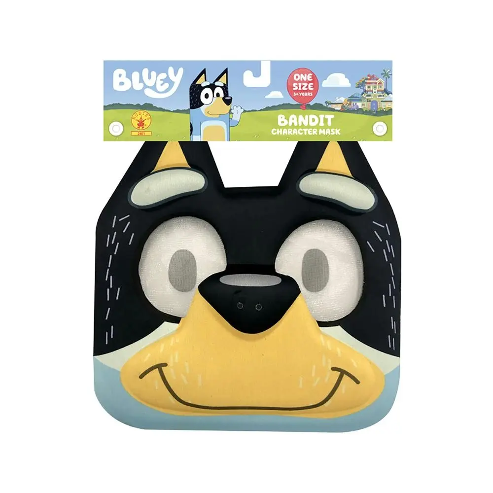 Bluey Bandit Eva Face Mask Halloween Animal Dress Up Adult/Kids Unisex Costume - Fashion