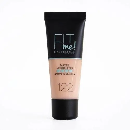 Maybelline Fit Me! Matte Poreless Foundation #122 Creamy Beige 1 Oz. - Beauty