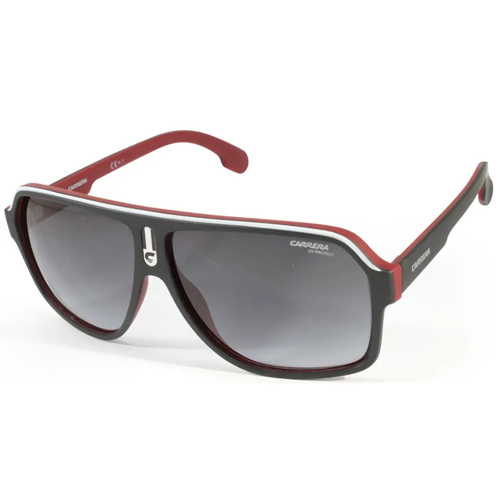 Carrera 1001/S BLX 9O Matte Black on Red/Grey Gradient Men's Sunglasses - Fashion