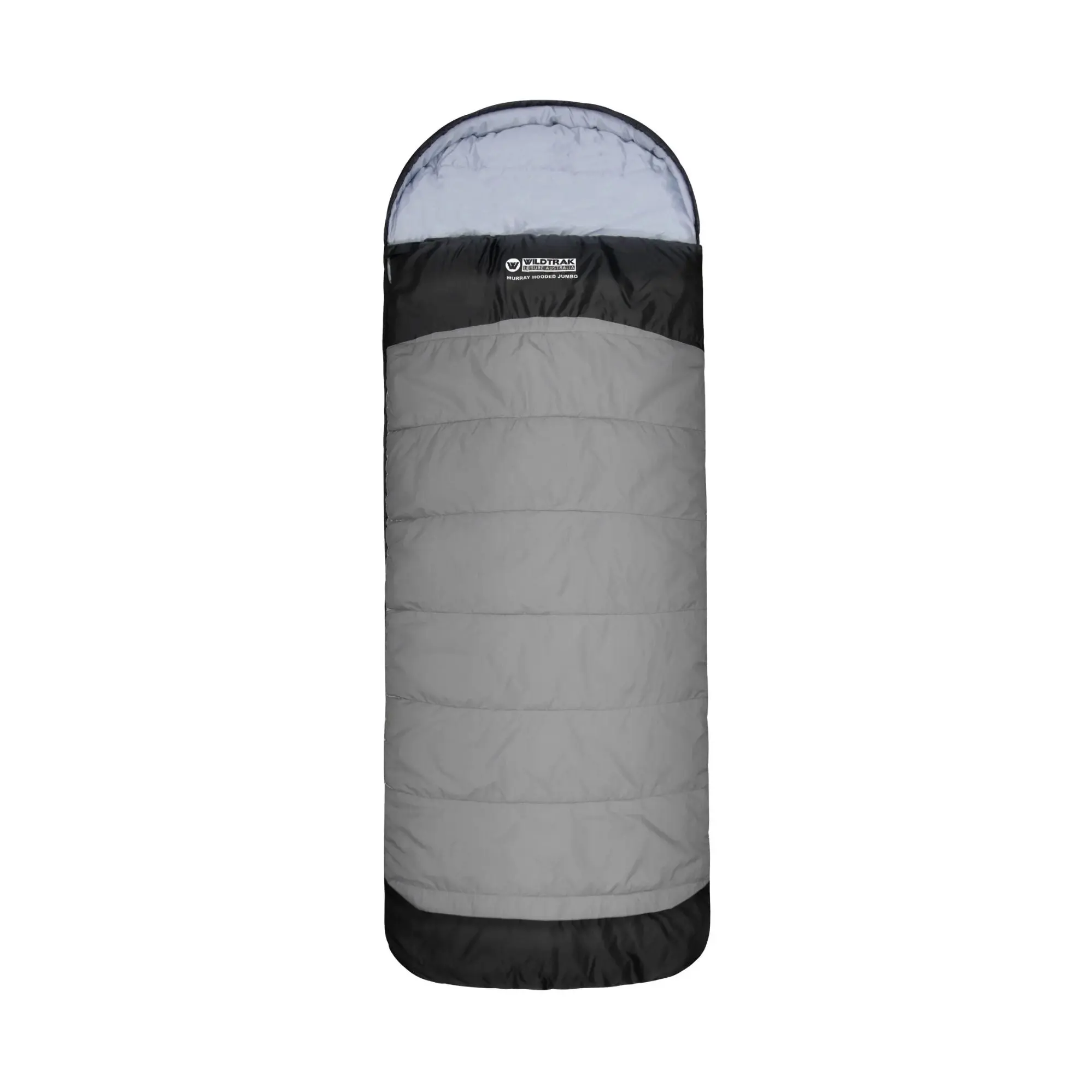Murray Jumbo Hooded Sleeping Bag, 0-5°C, Breathable Lining, Ripstop Fabric, Auto Lock Zips, Sewn-in Storage Pocket, Hanging Loop, Storage Bag, 90x240cm