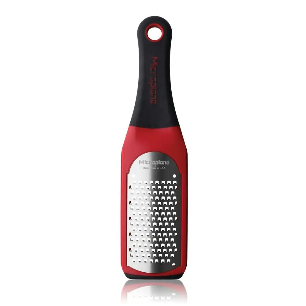 Microplane Artisan Coarse Grater Stainless Steel Lime/Citrus Lemon Zester Red - Home & Garden