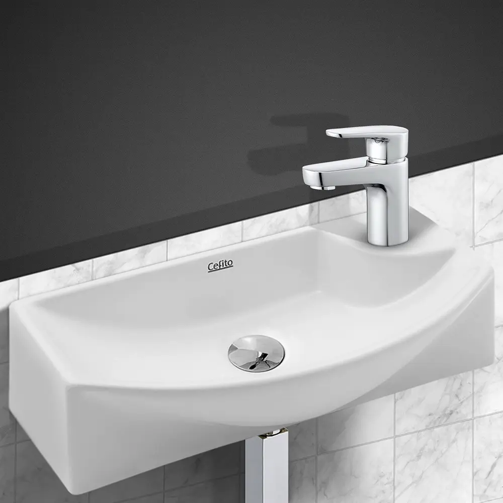 Cefito Bathroom Basin Ceramic Vanity Sink Hand Wash Bowl 45x23cm - Hardware