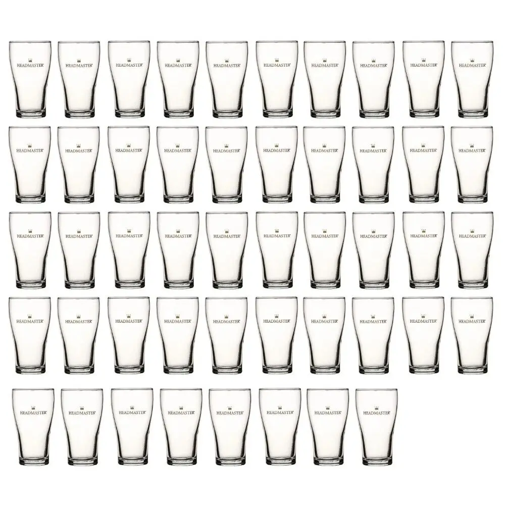 HEADMASTER CROWN NUCLEATED BEER CONICAL GLASSES 425ml - Set of 48