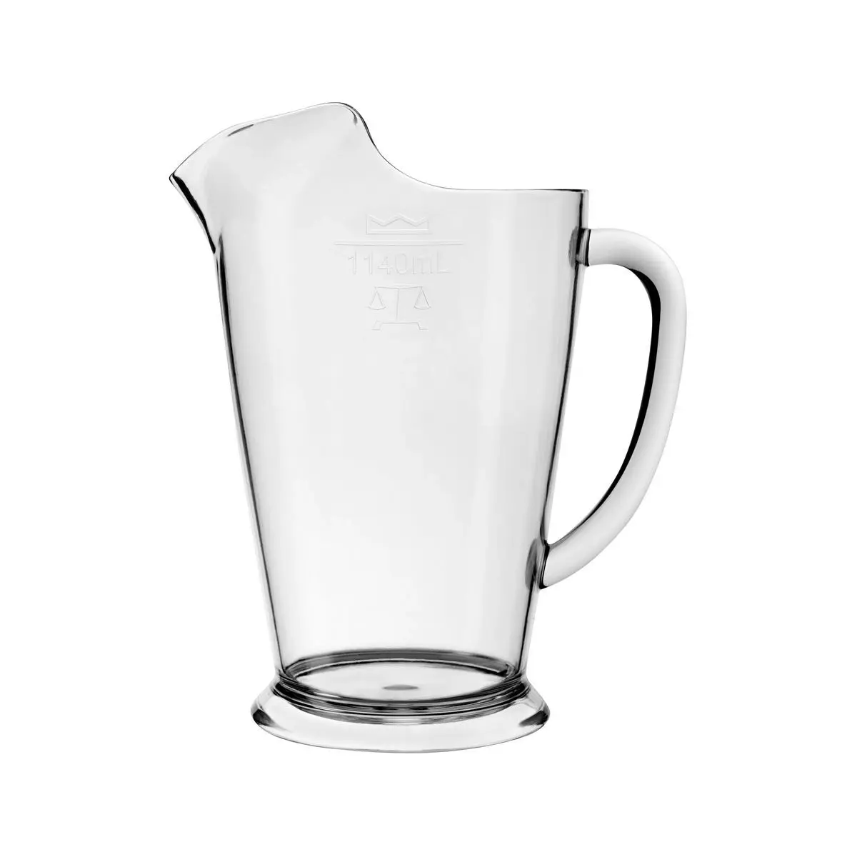 CROWN POLYCARB JUG WITH ICE LIP 1140ml - Home & Garden