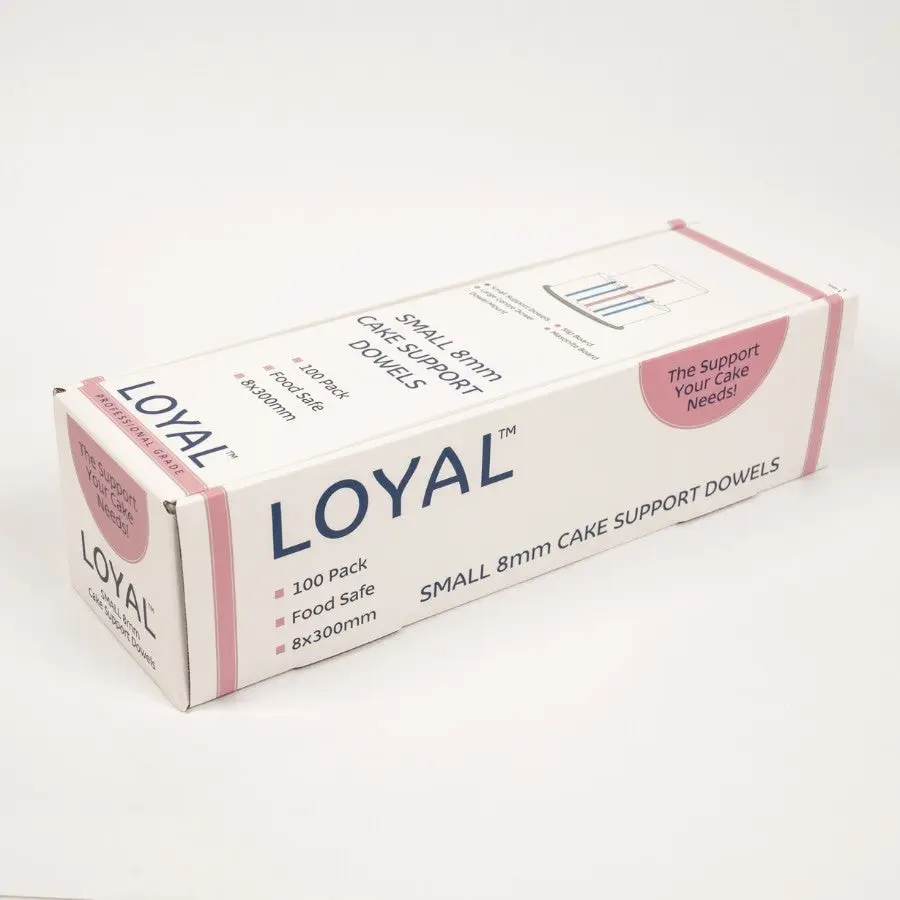 100k Loyal Small Heavy Duty Cake Dowels (8x300mm) - Home & Garden