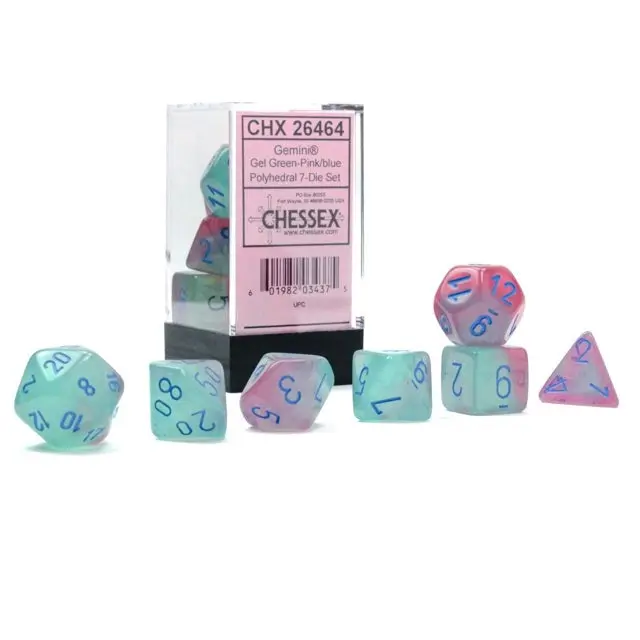 Gemini Gel Green-Pink/Blue Luminary 7-Die Set