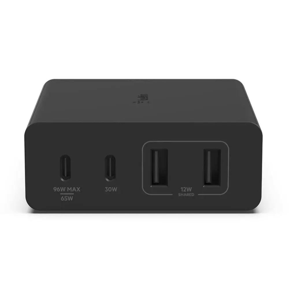 Belkin BoostCharge Compact 2M Pro 4 Port USB-C/A GaN Charger 108W - Black