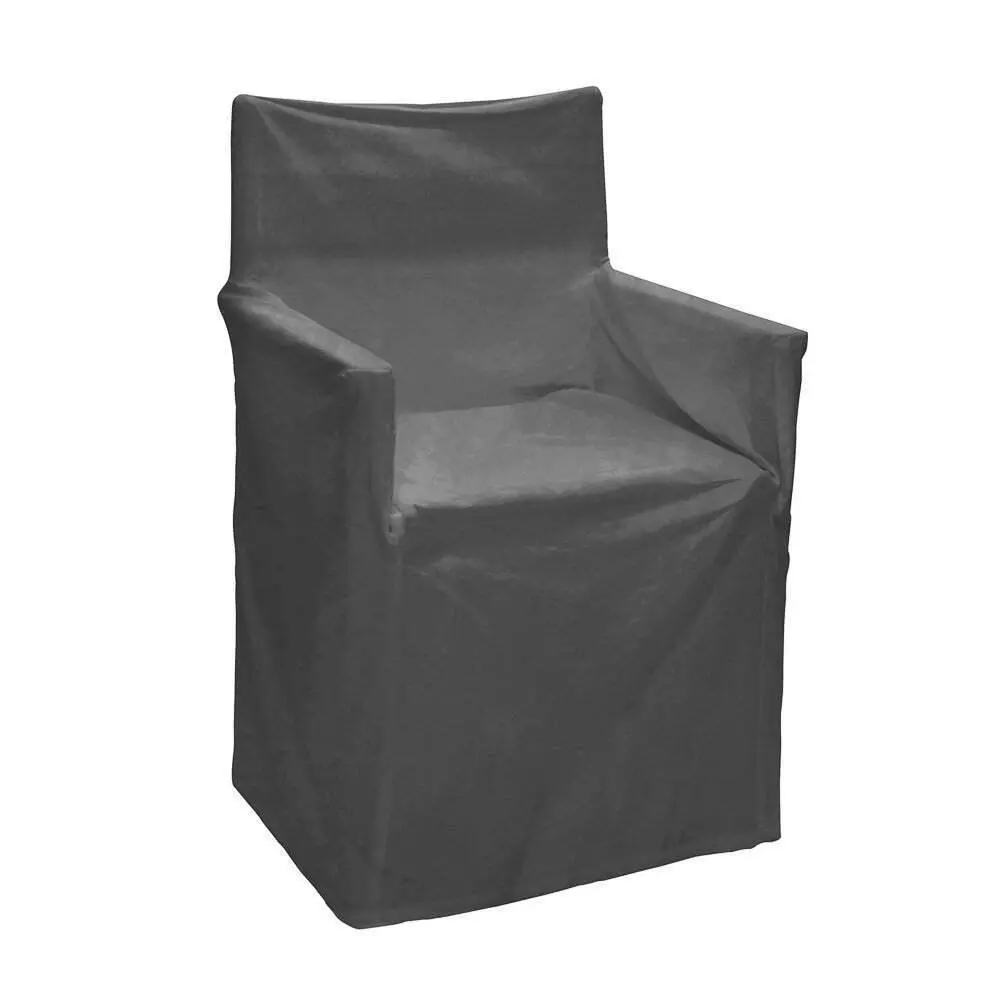 J.Elliot Outdoor Solid Director Chair Cotton Cover/Protector Standard Gray/Black - Furniture