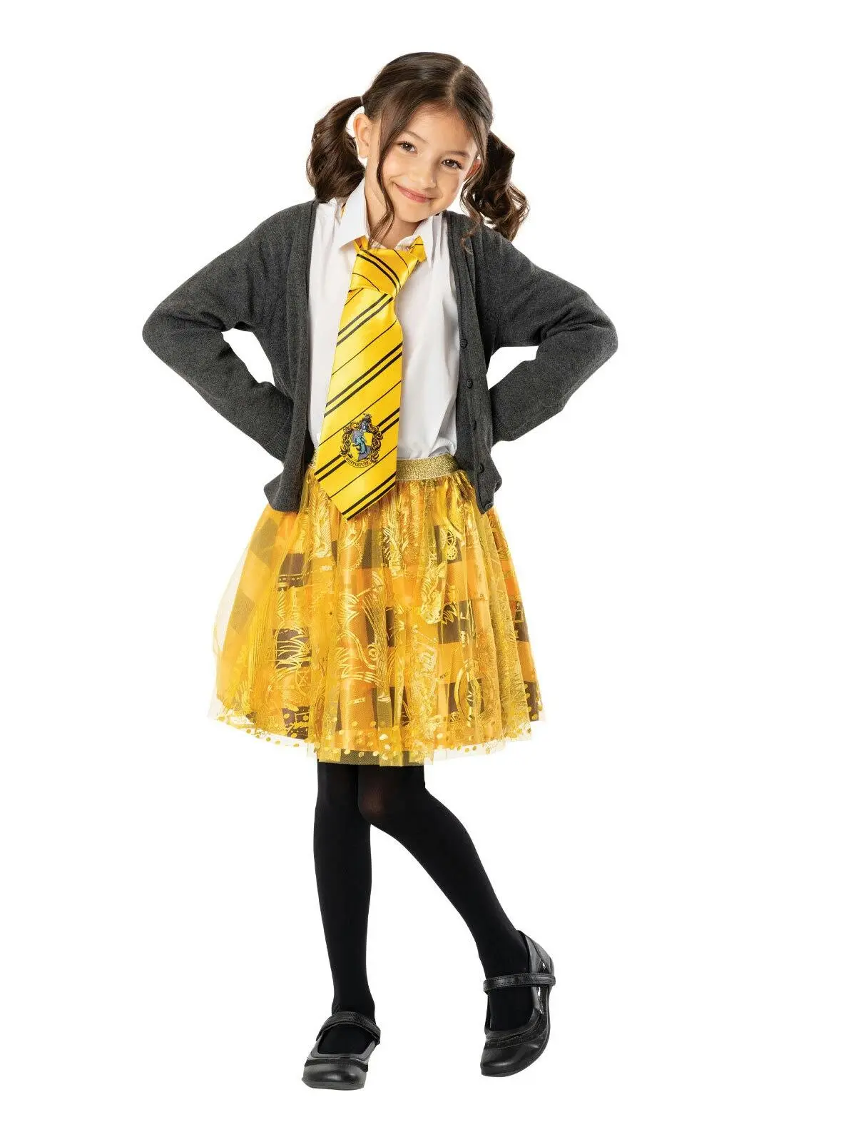 Harry Potter Hufflepuff Tutu Skirt Kids/Child Dress Up Party Costume XL Yellow - Fashion
